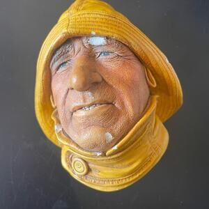 Vintage Bossons Chalkhead Chalkware Life Boat-Man Seafarers Series 1966